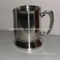 stainless steel beer tumbler mug with handle